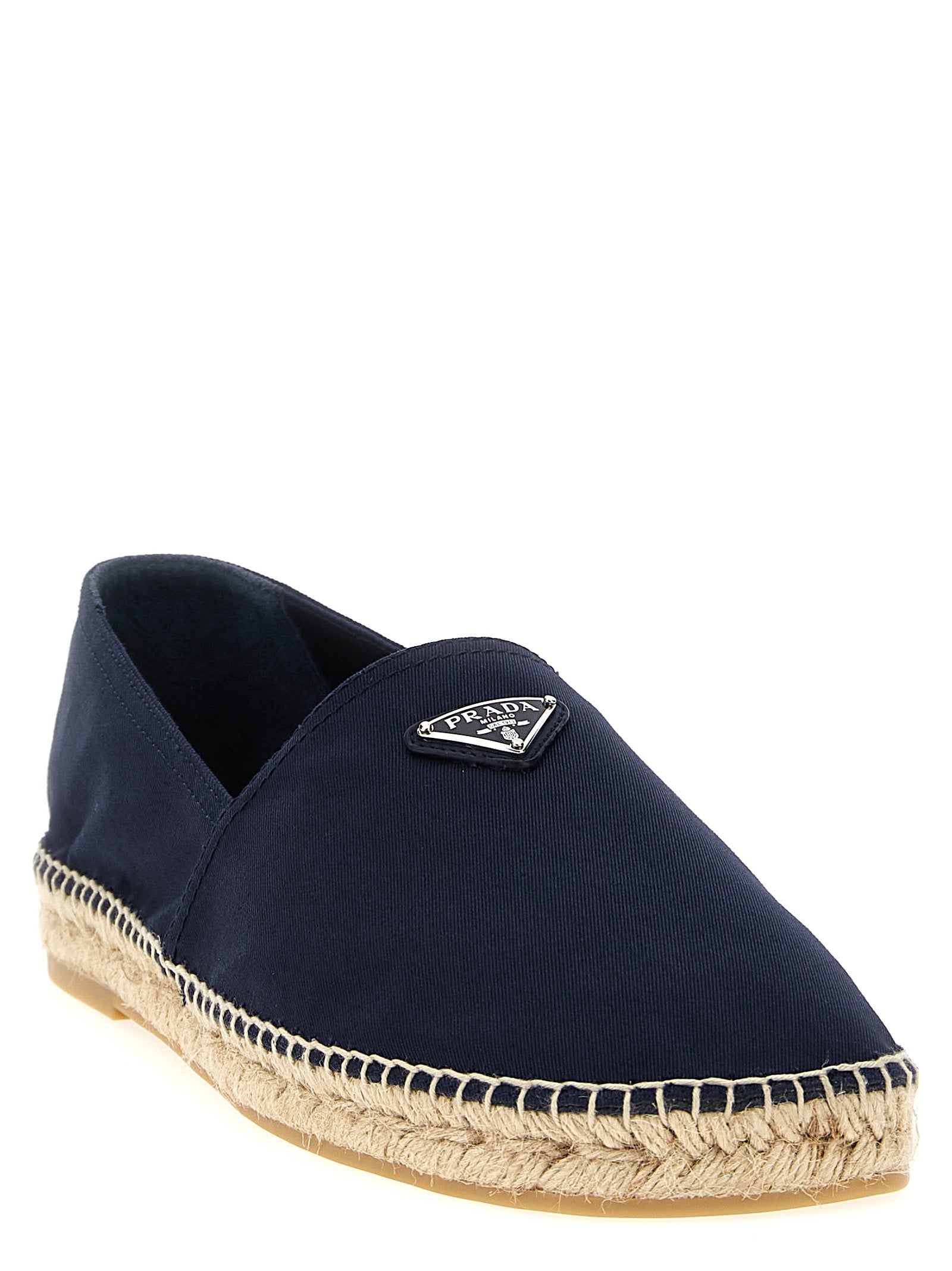 Prada Logo Tringolo Espadrilles