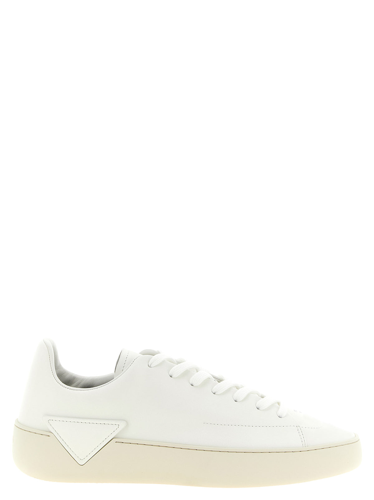 Prada White 'Court' Sneakers