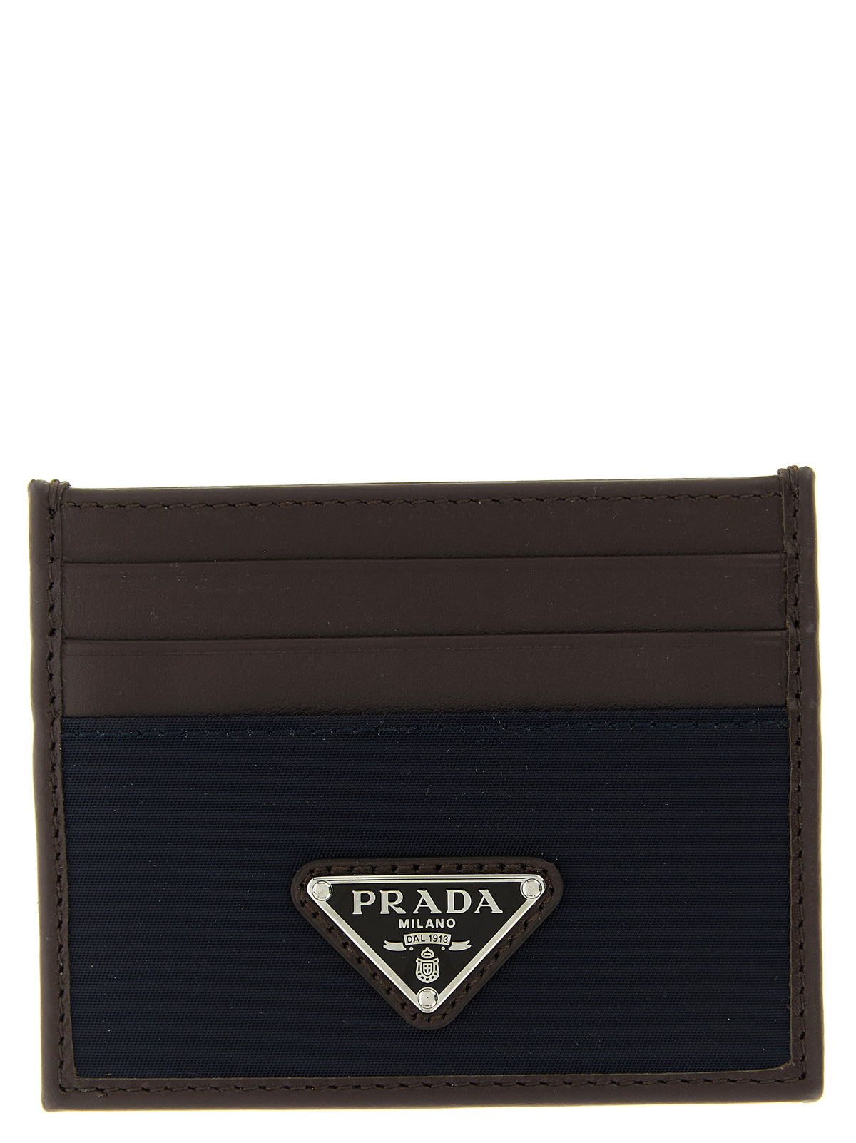 Prada Nylon Leather Cardholder