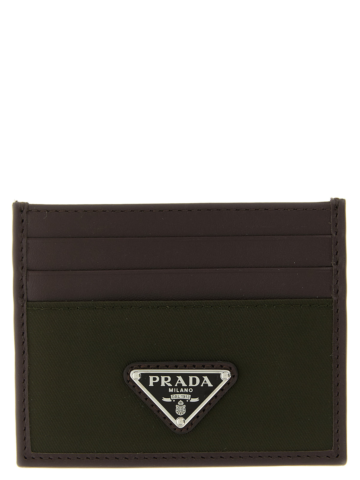 Prada Nylon Leather Cardholder