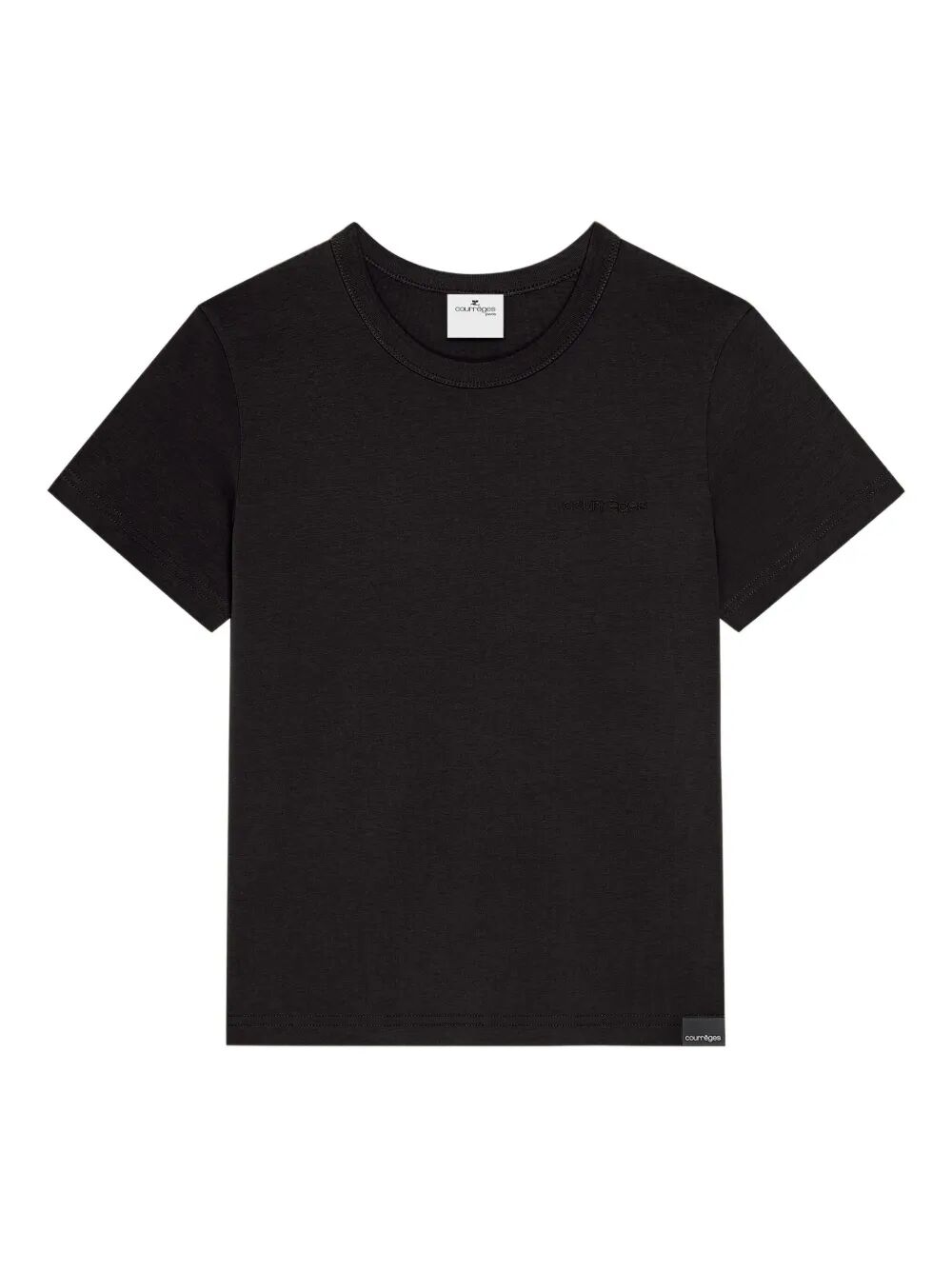 Courreges Embroidered Logo T-shirt