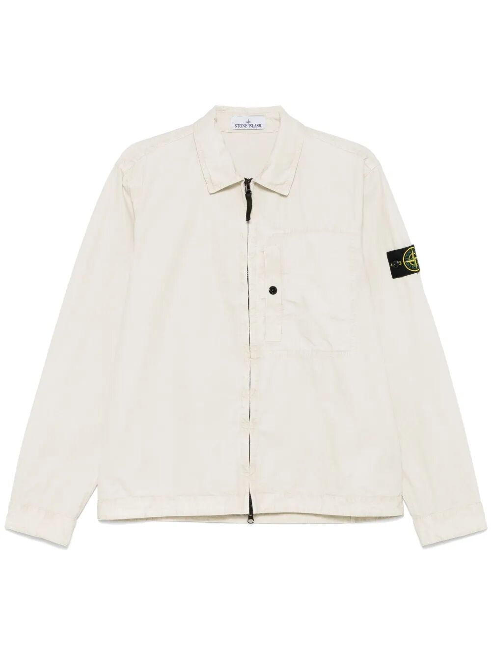 Stone Island Zipper Cotton Overshirt