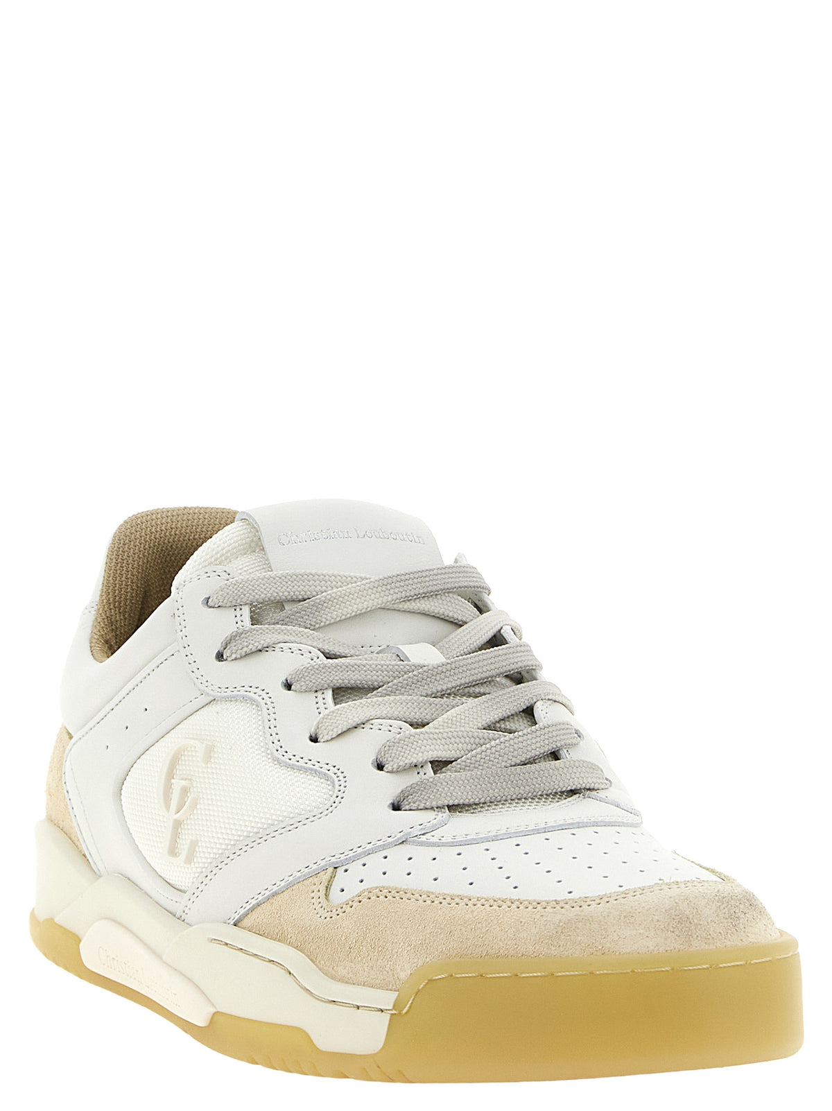 Christian Louboutin Beige 'Bsktball 1 Retro' Sneakers