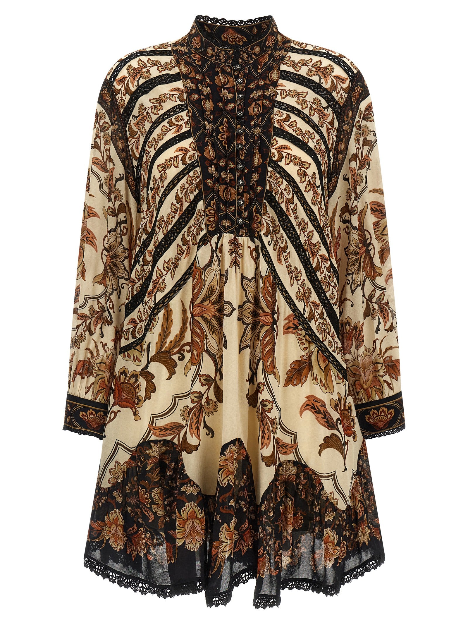 Farm Rio 'Majestic Garden Sand' Dress
