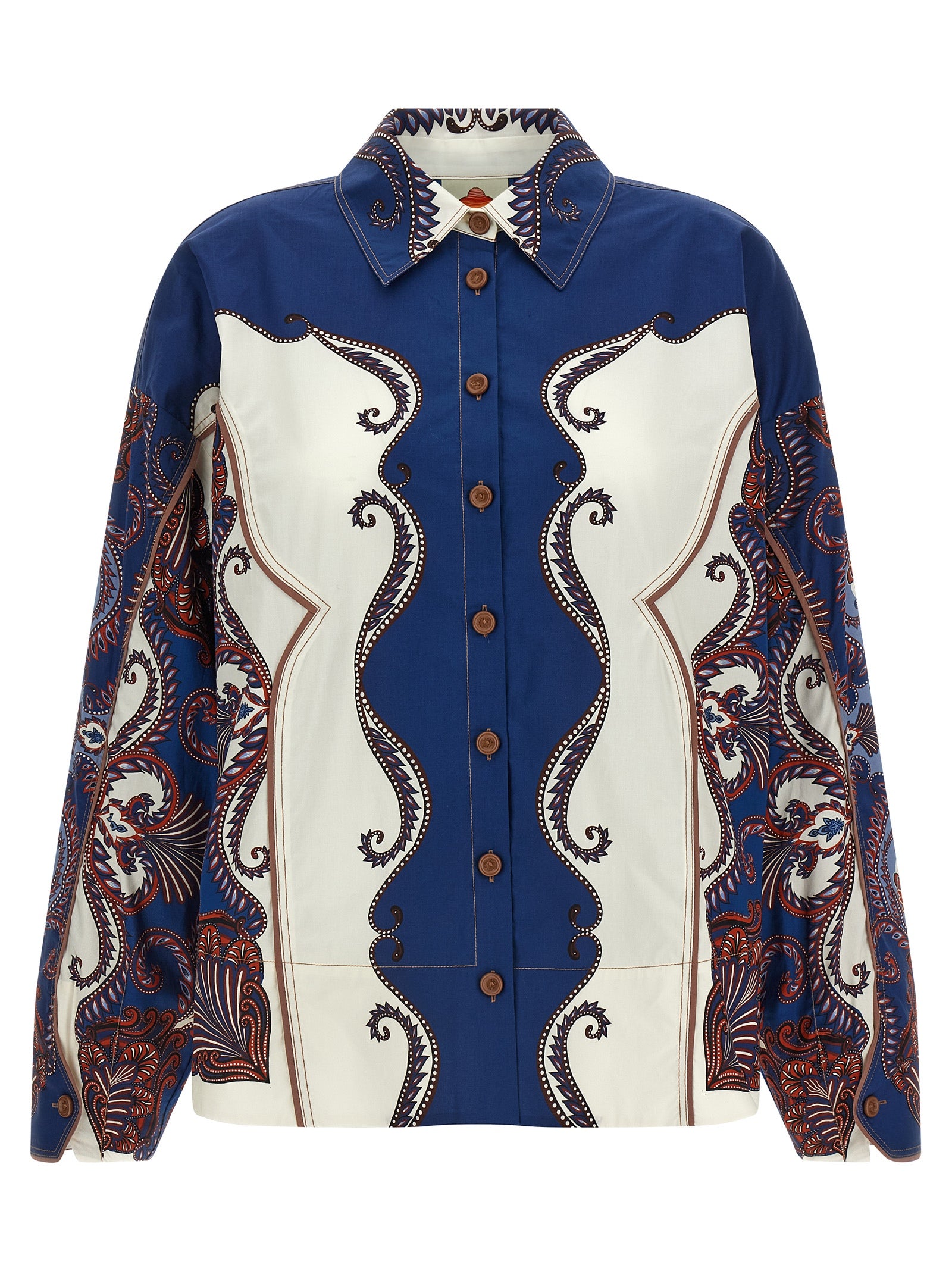 Farm Rio 'Arabesque Scarf Sand' Shirt