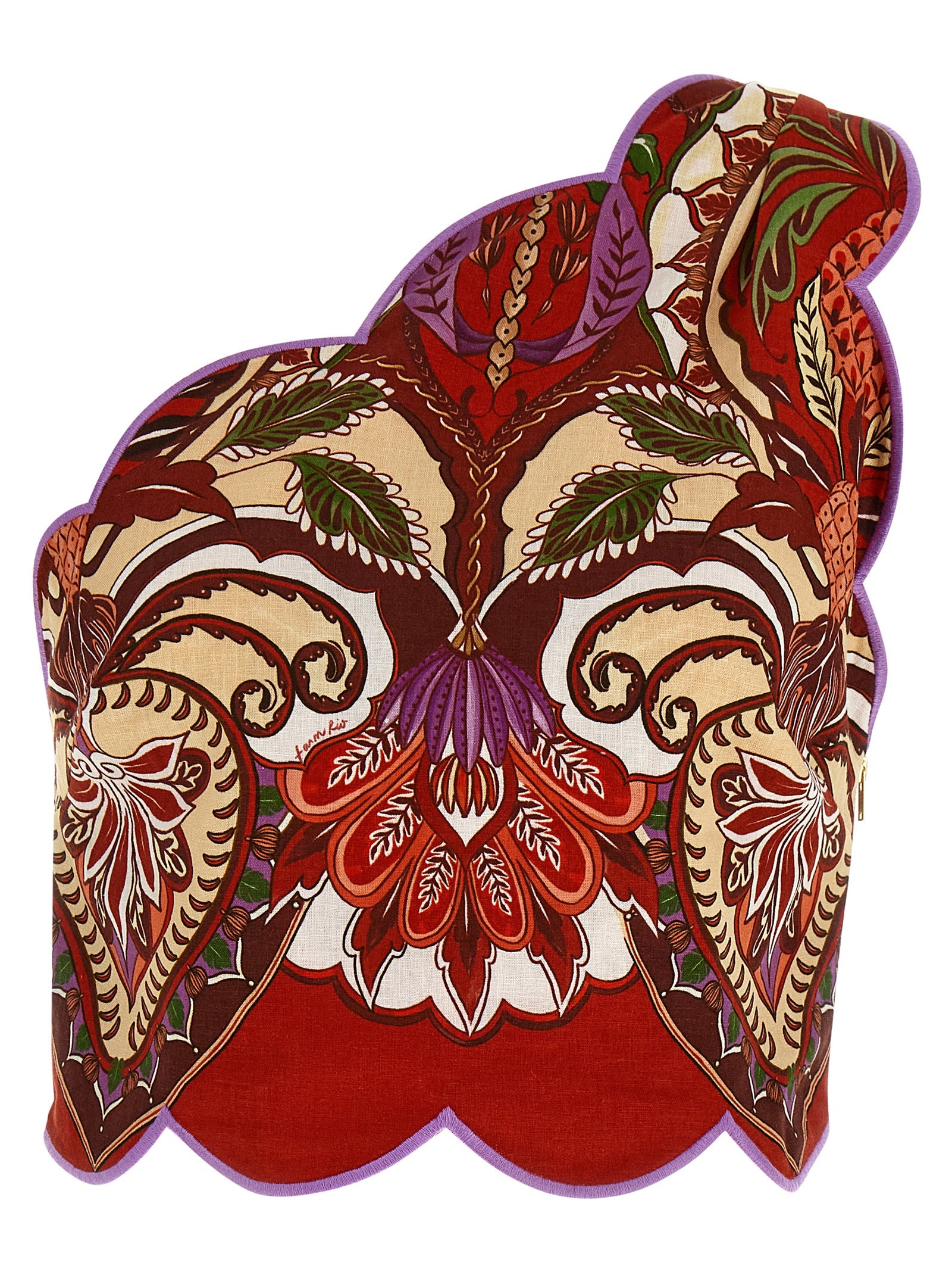 Farm Rio 'Red Odara Scallops' Top