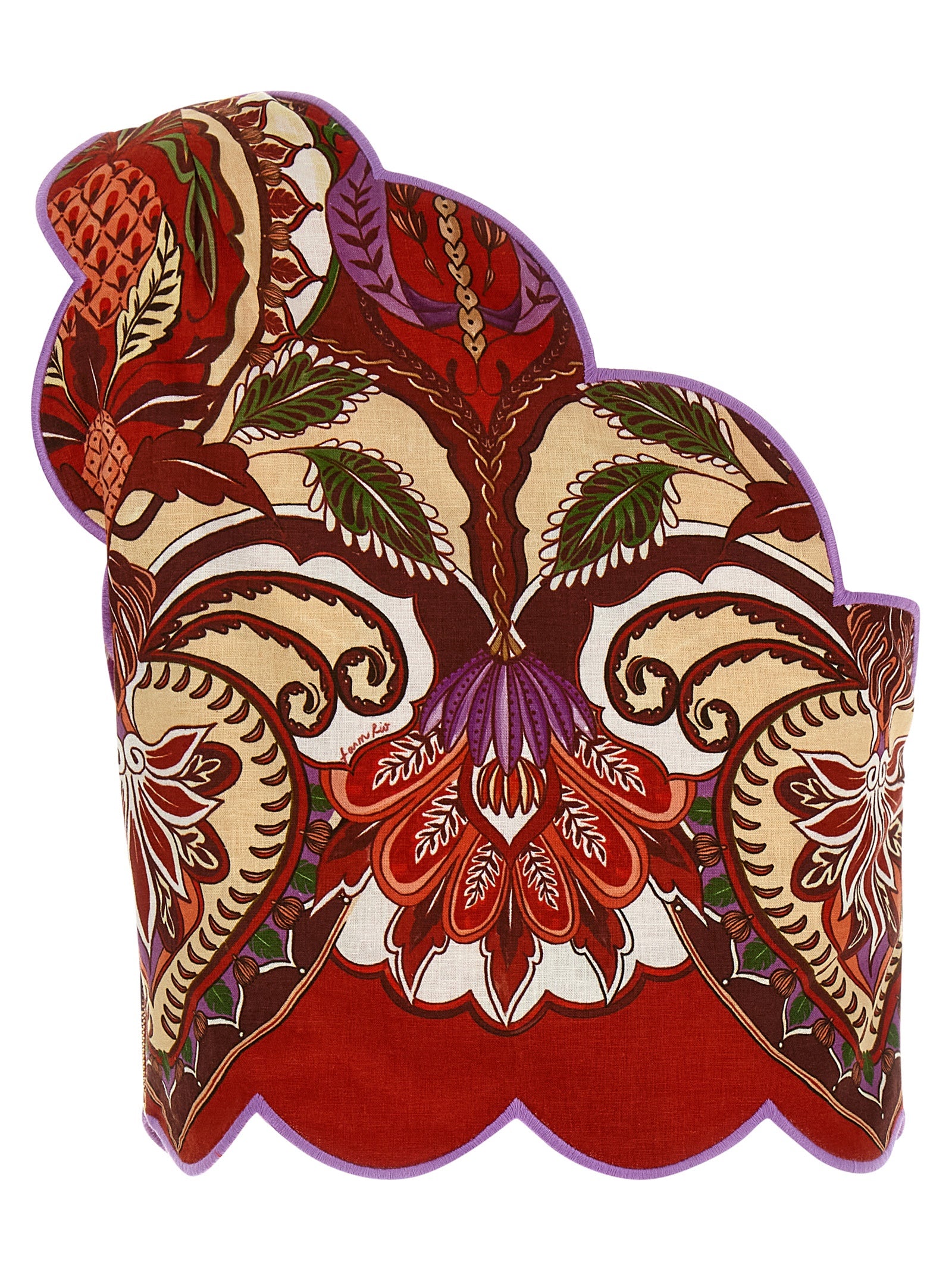 Farm Rio 'Red Odara Scallops' Top