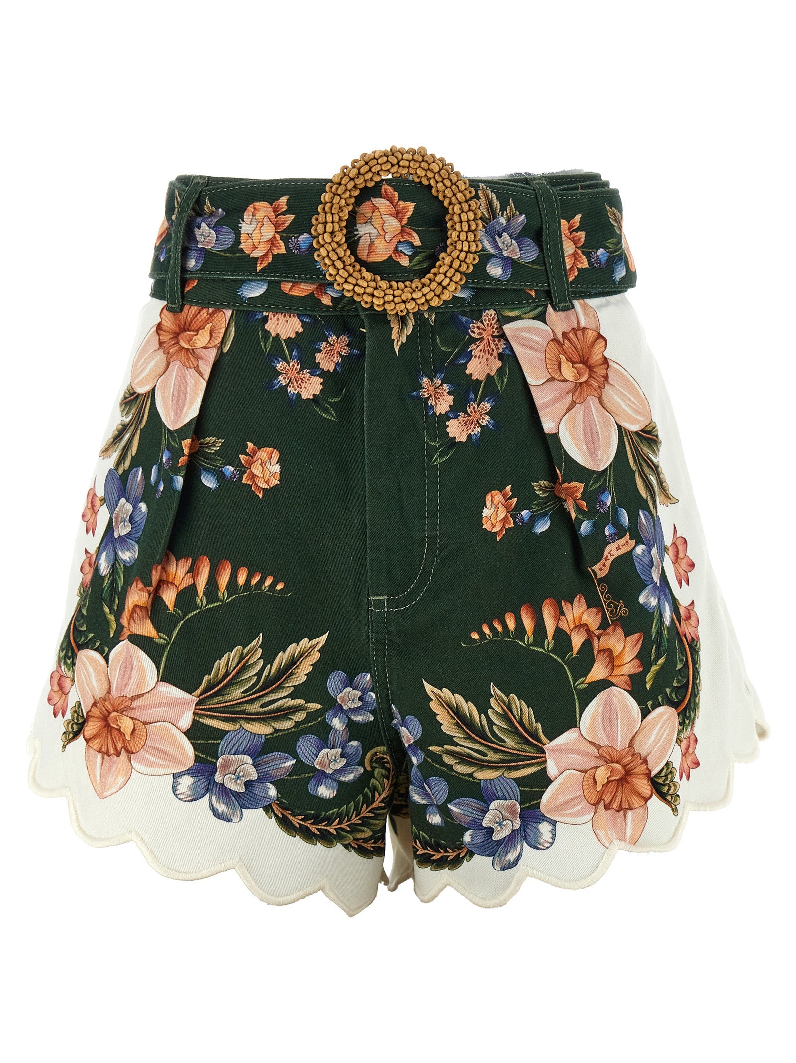 Farm Rio 'Green Berry Garden' Shorts