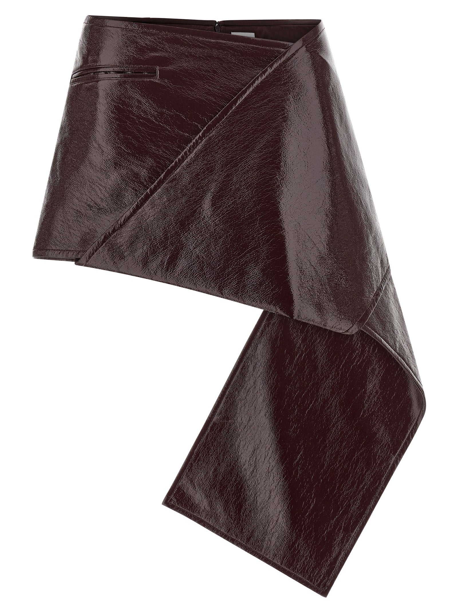 Courreges 'Fold Vinyl Mini' Skirt