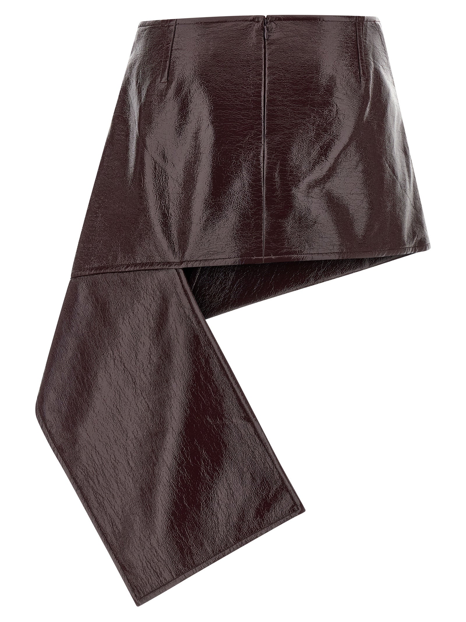 Courreges 'Fold Vinyl Mini' Skirt