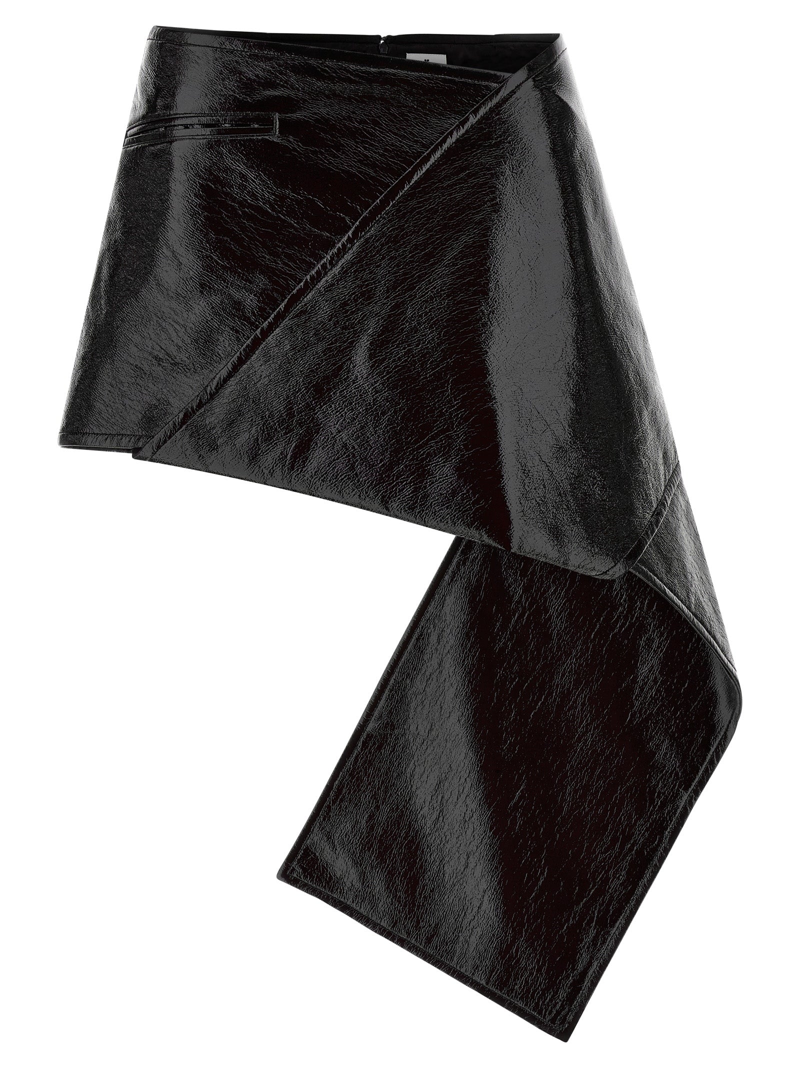 Courreges 'Fold Vinyl Mini' Skirt