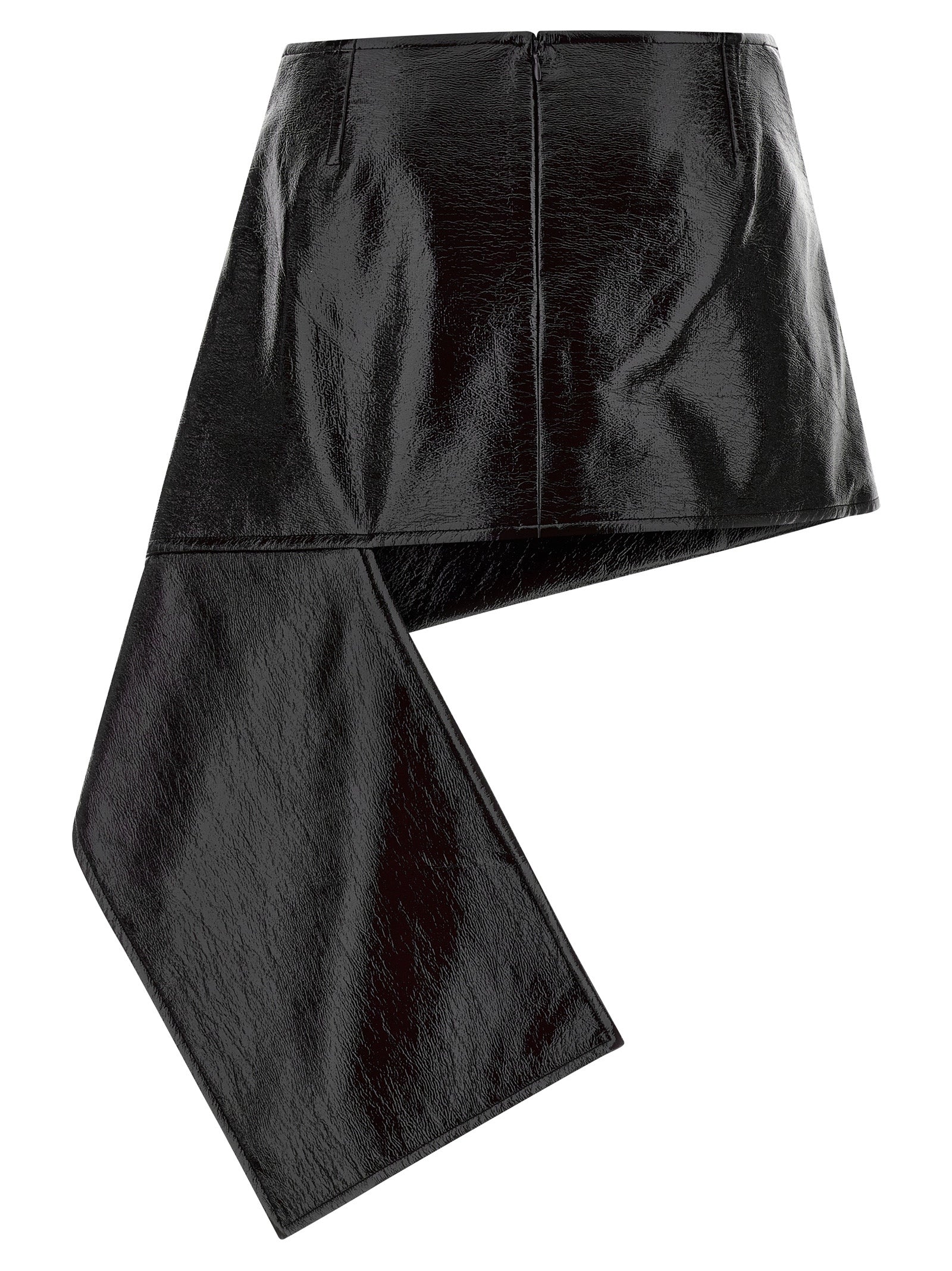 Courreges 'Fold Vinyl Mini' Skirt