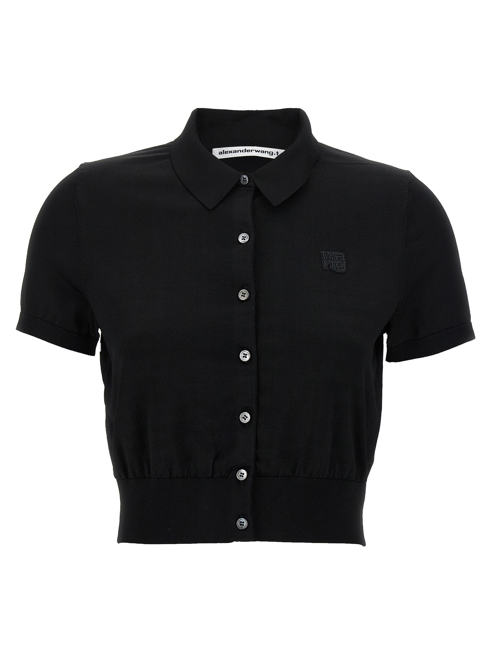 T By Alexander Wang Logo Patch Polo Shirt