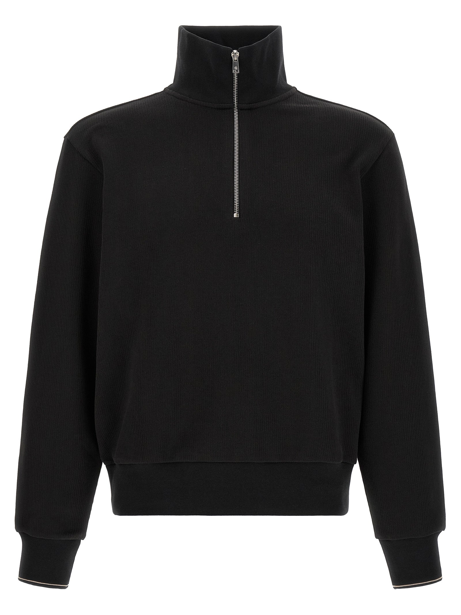 Hugo Boss Cotton Sweatshirt With Half Zip