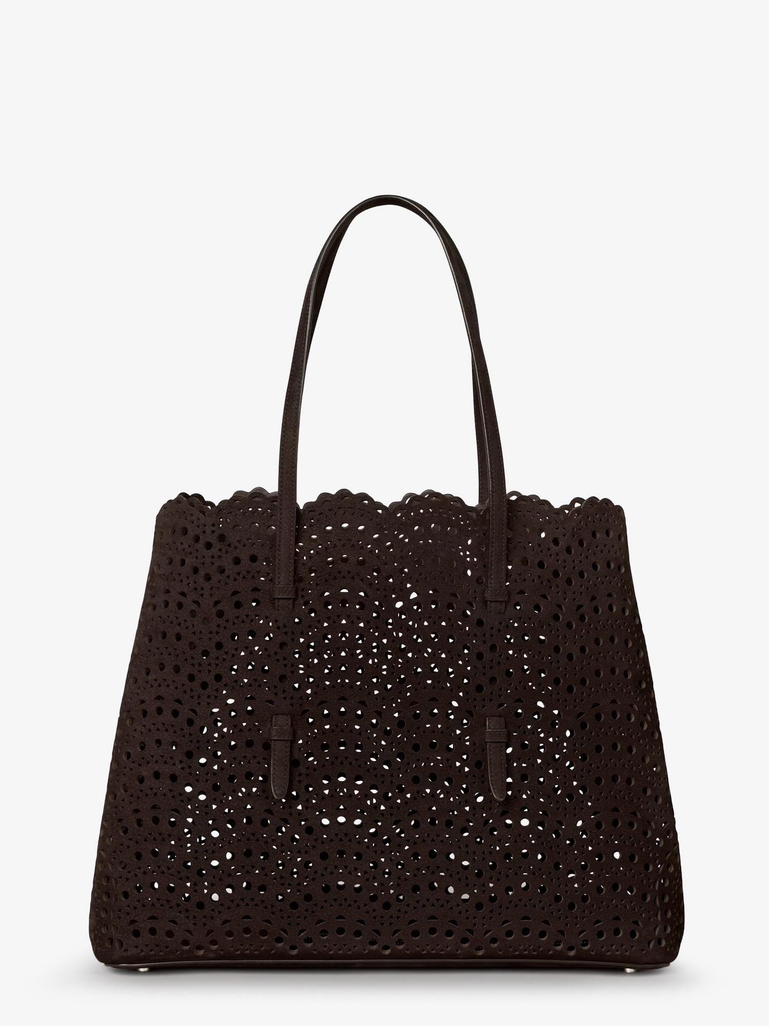 Alaïa Mina 37 Leather With Vienne Motif Shoulder Bag