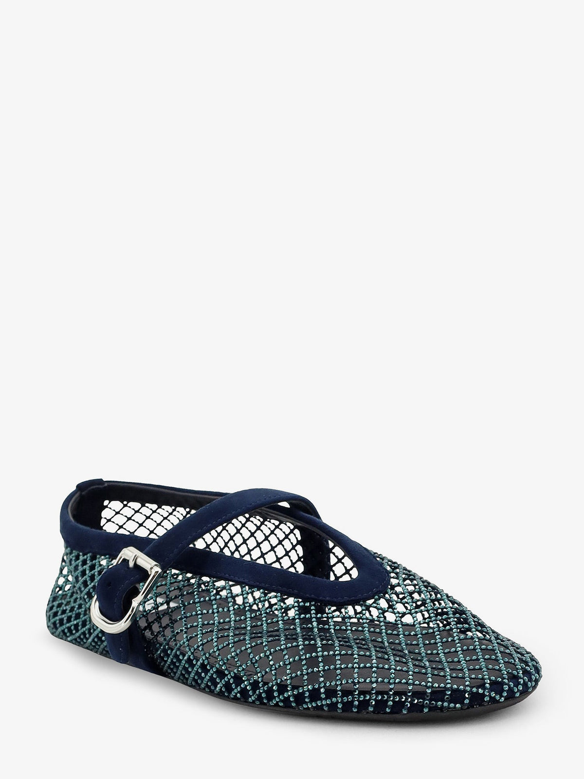 Alaïa Le Ballerine Flats Mesh Balerinas With Rhinestone Detail