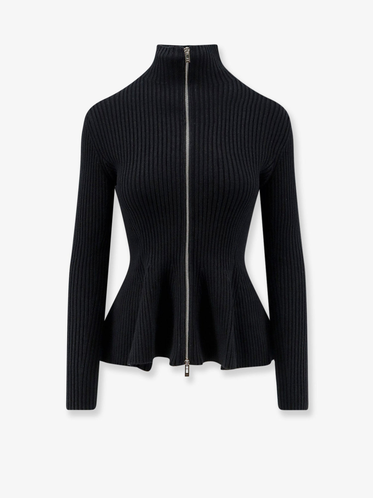 Alaïa Wool Blend Sweater With Ribbed Pattern