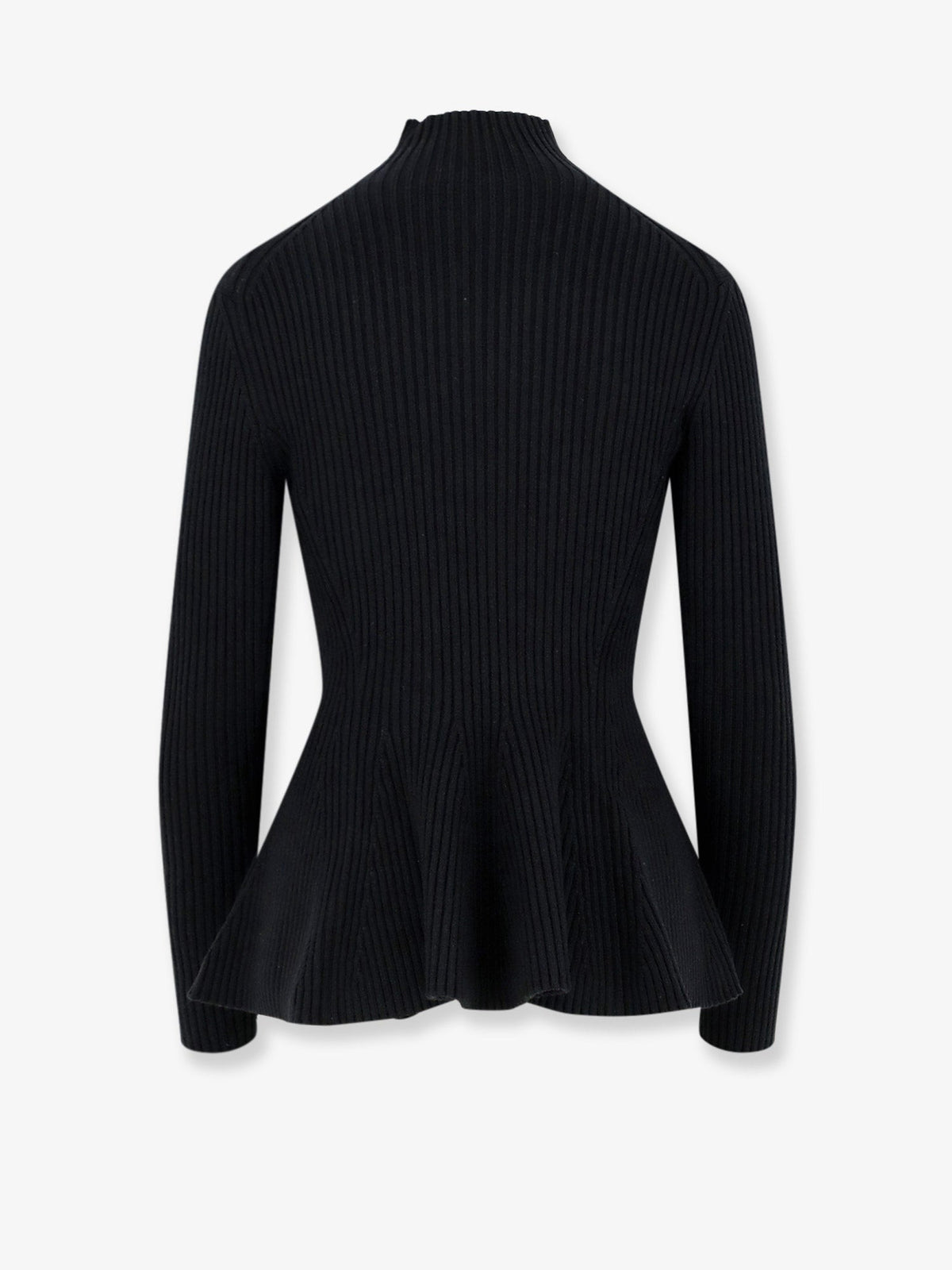 Alaïa Wool Blend Sweater With Ribbed Pattern