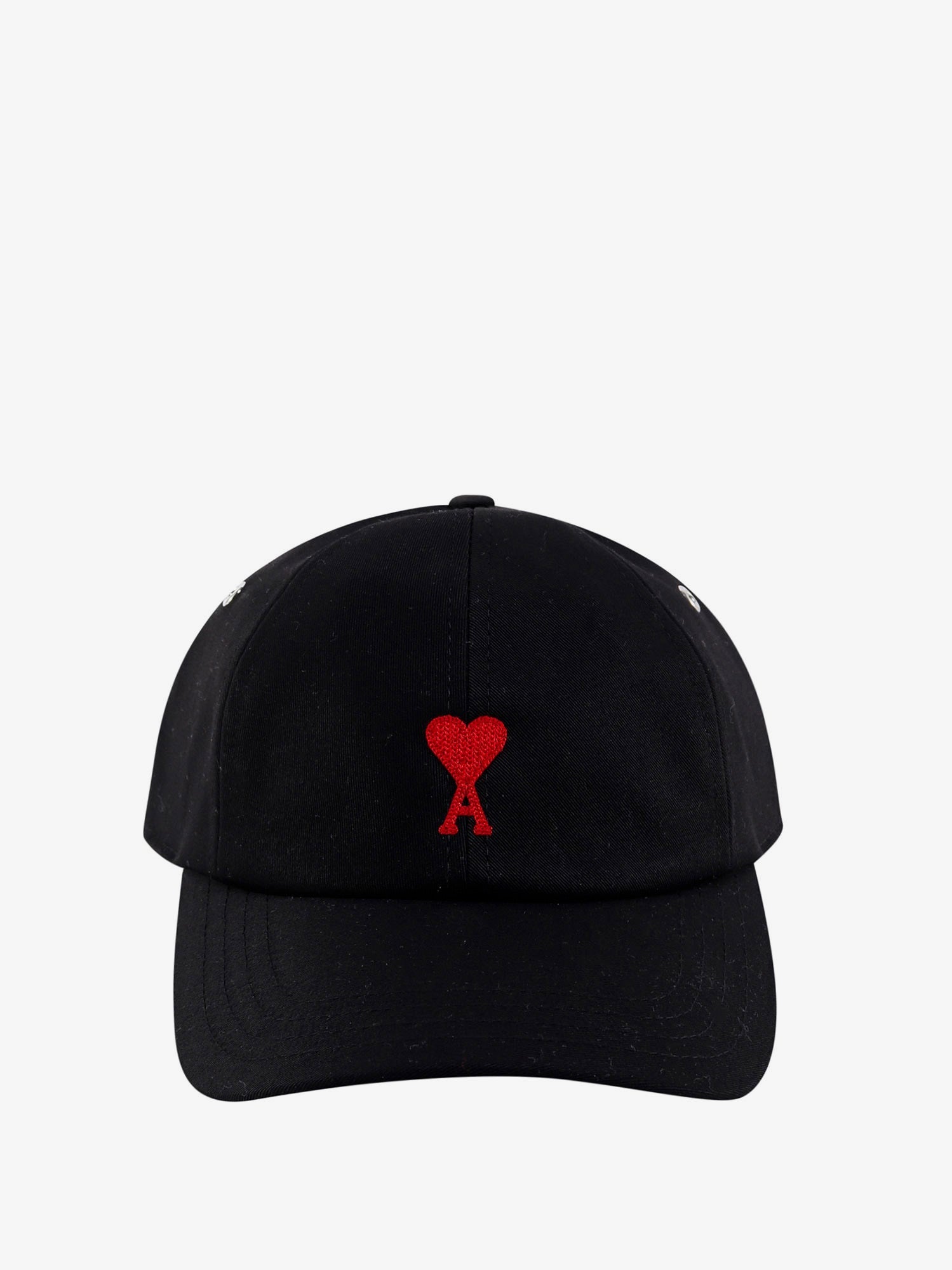 AMI Paris Cotton Hat With Embroidered Logo On The Front
