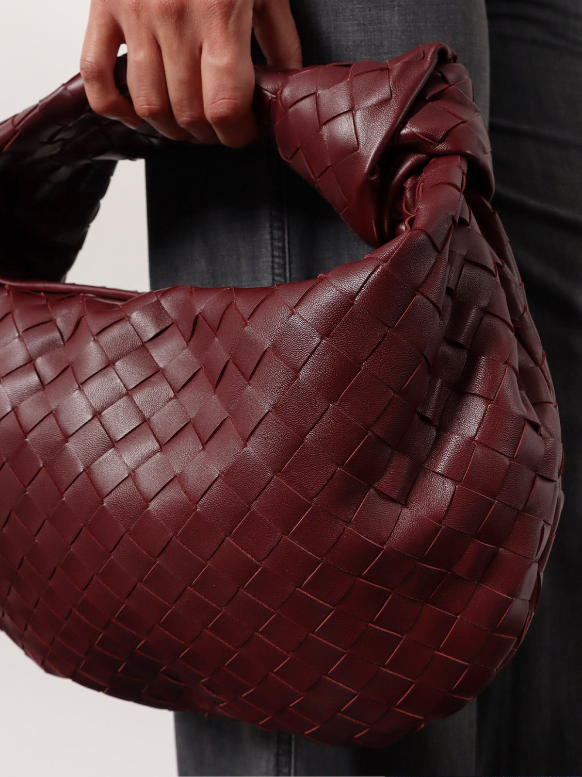Bottega Veneta Jodie Small Leather Handbag With Intrecciato Motif