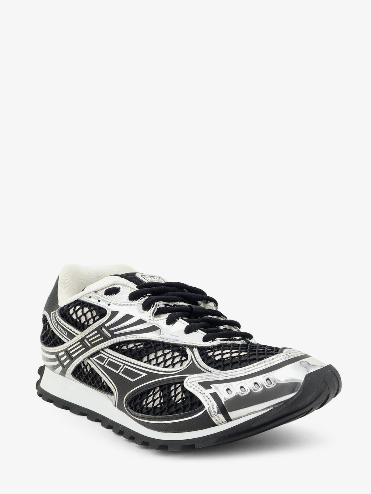 Bottega Veneta Orbit Mesh Sneakers With Rubber Inserts