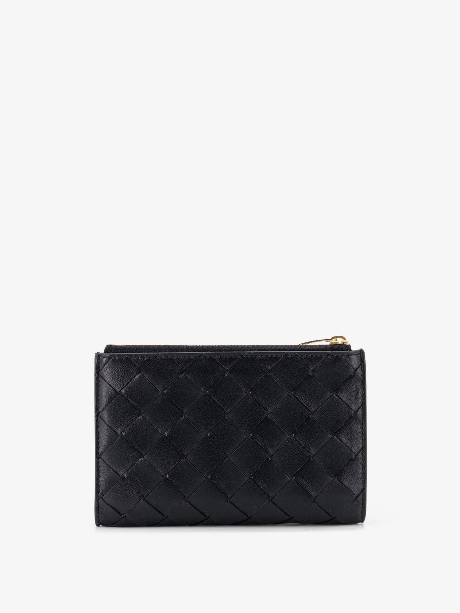 Bottega Veneta Leather Wallet With Intrecciato Pattern