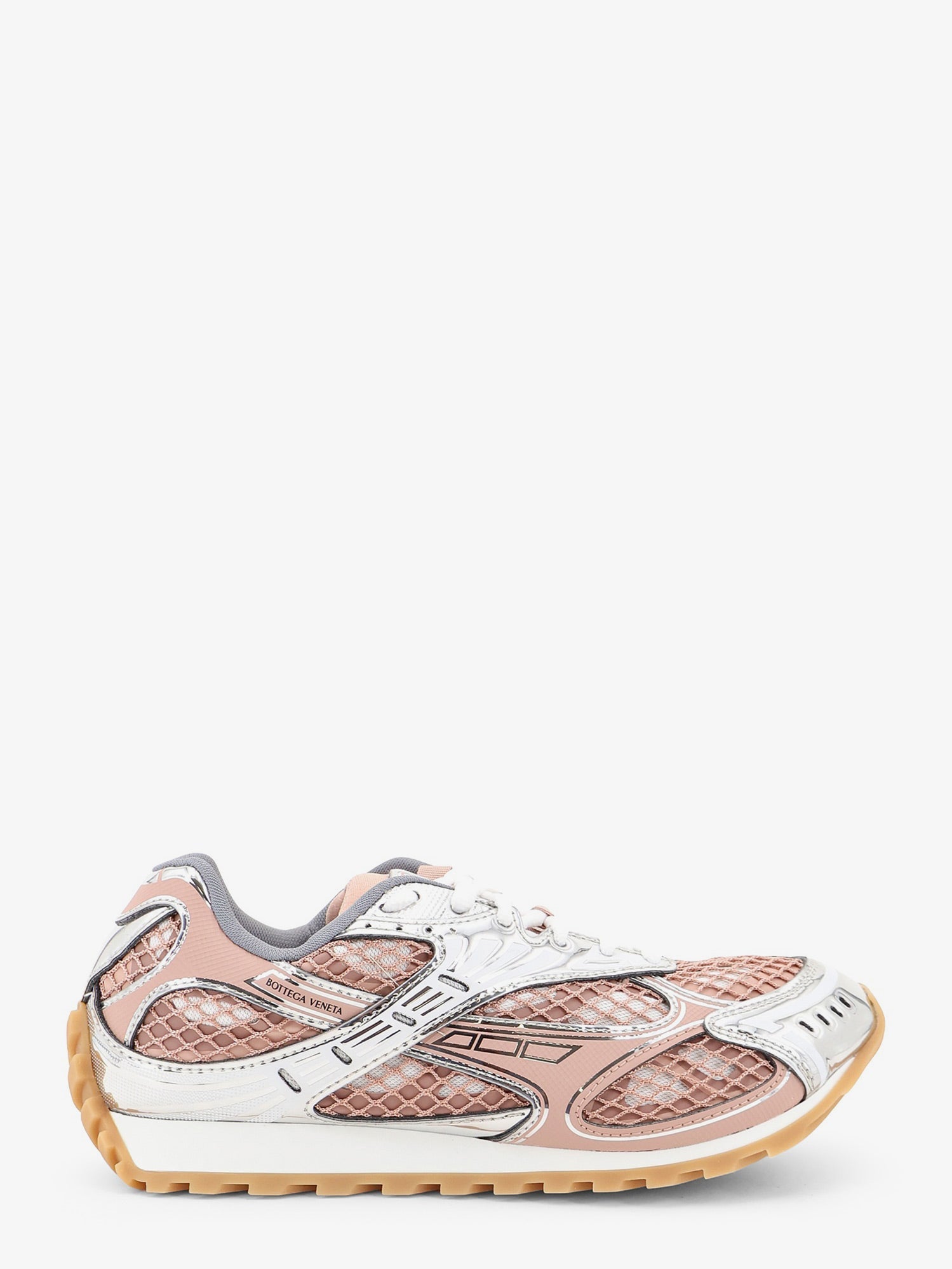 Bottega Veneta Orbit Mesh And Leather Sneakers