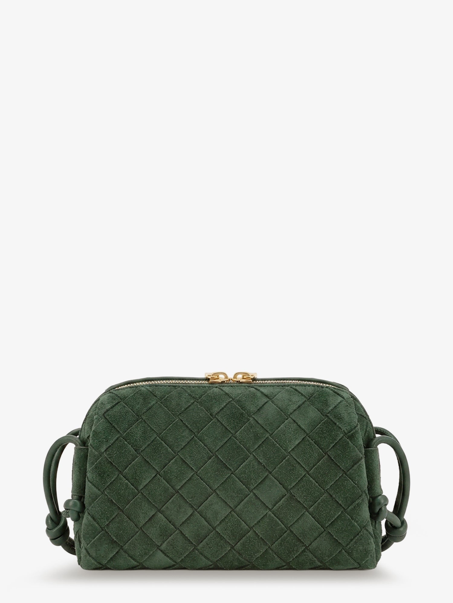 Bottega Veneta Concert Pochette Suede Crossbody Bag