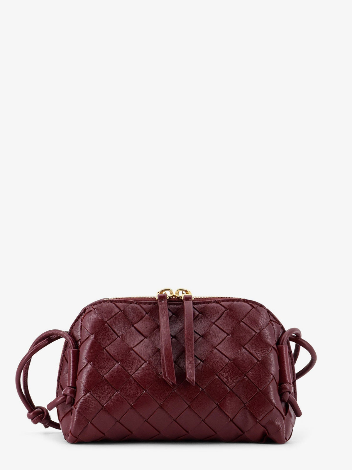 Bottega Veneta Concert Pouch Leather Shoulder Bag With Intrecciato Motif