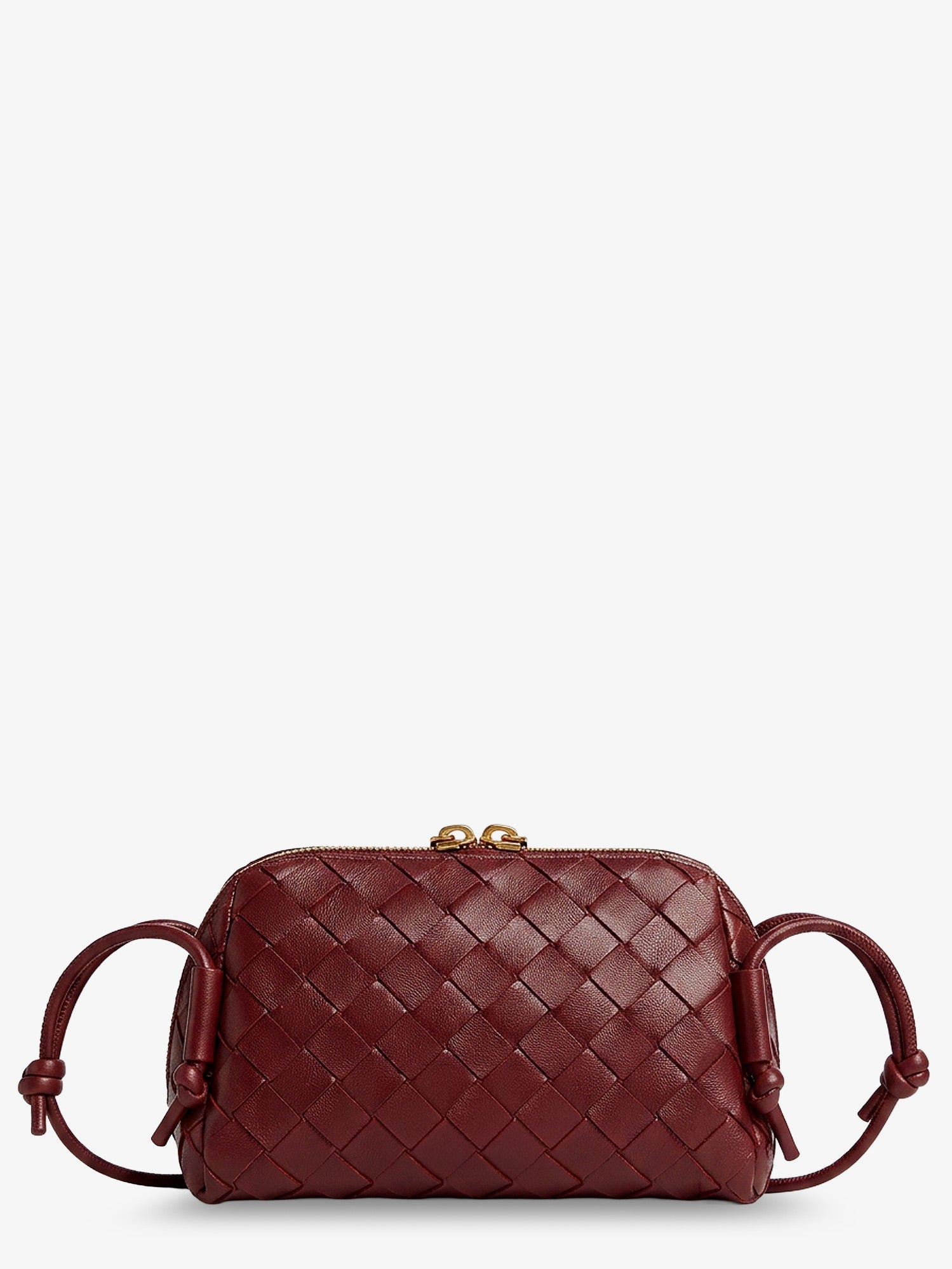 Bottega Veneta Concert Pouch Leather Shoulder Bag With Intrecciato Pattern