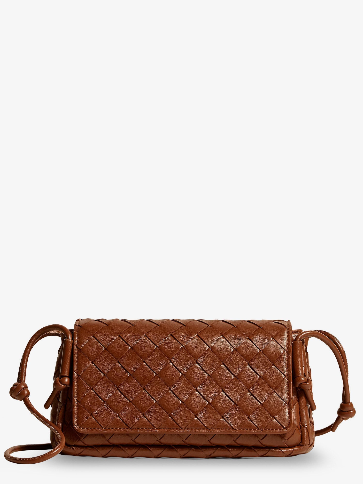 Bottega Veneta Notturno Clutch Bag With Leather Shoulder Strap