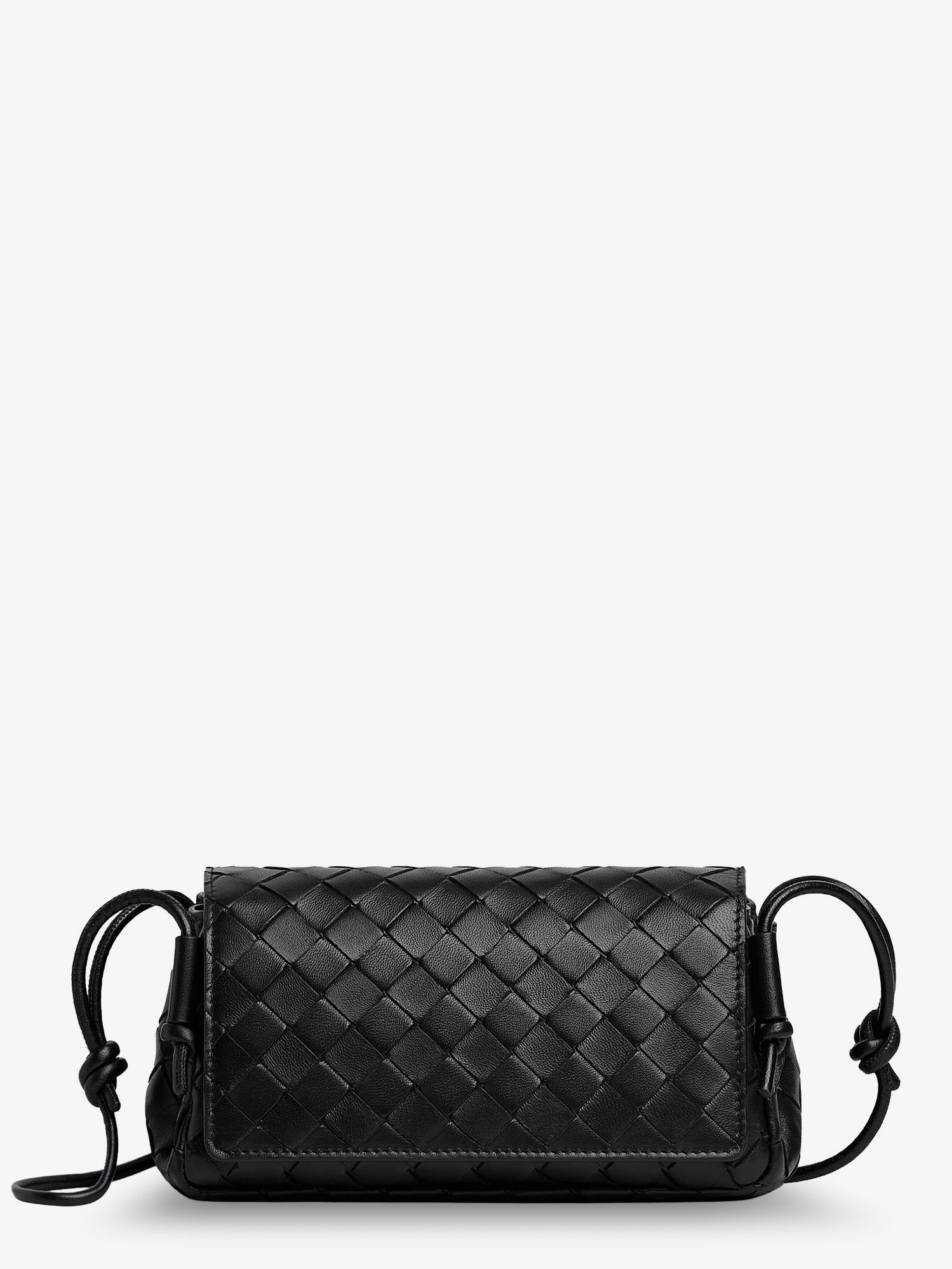 Bottega Veneta Notturno Clutch Bag With Leather Shoulder Strap