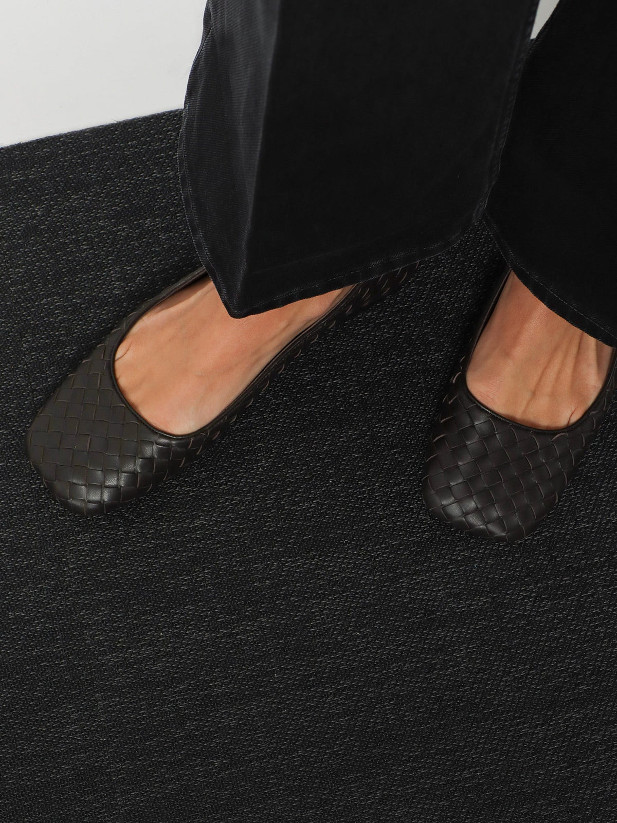 Bottega Veneta Charlotte Leather Ballerinas With Intrecciato Motif