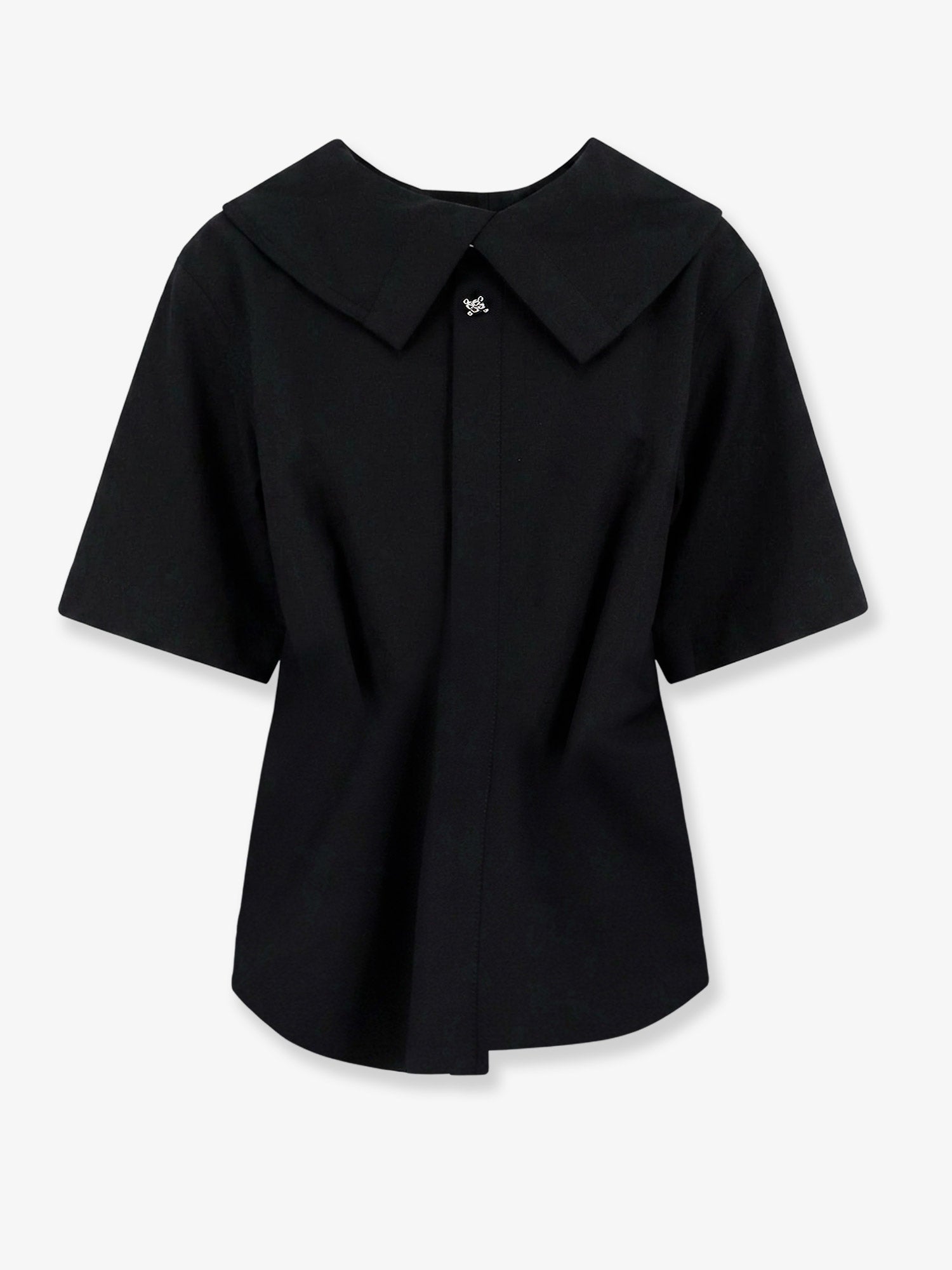 Bottega Veneta Compact Cotton Canvas Shirt With Square Knot Buttons