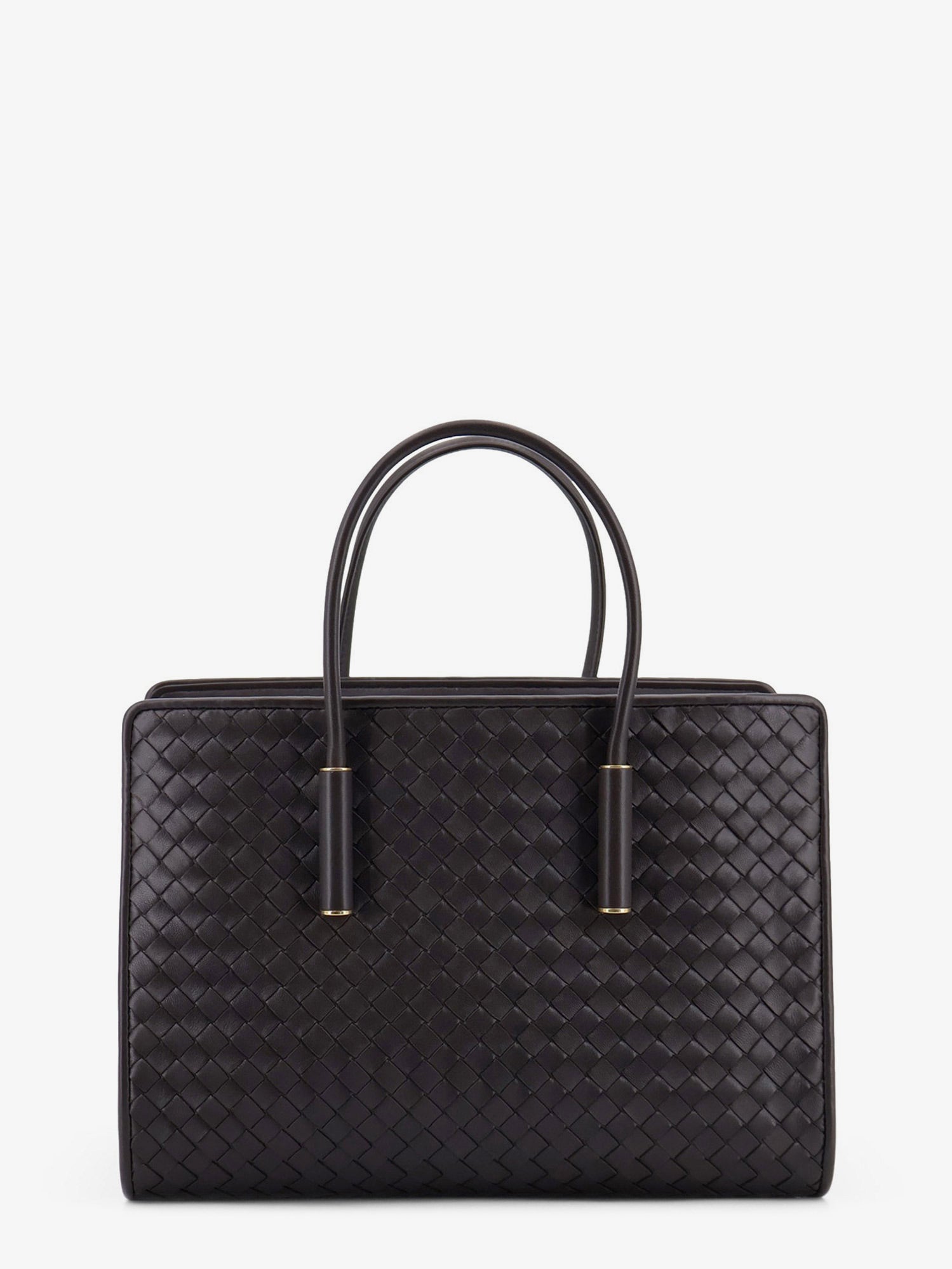 Bottega Veneta Barbara Leather Handbag With Intrecciato Motif