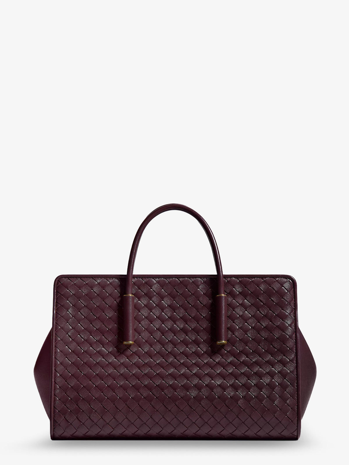 Bottega Veneta Small Leather Tote Bag With Intrecciato Motif
