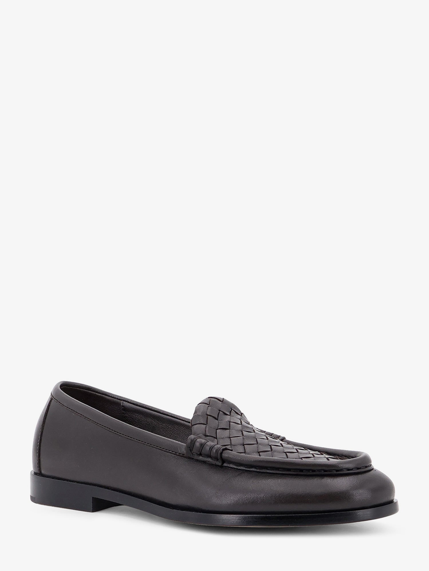 Bottega Veneta Silenzio Leather Loafers With Intrecciato Motif