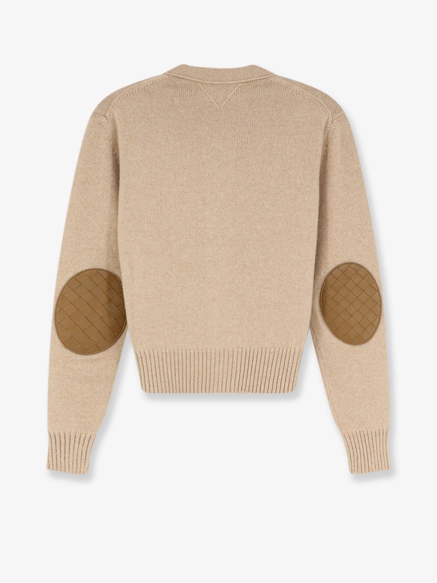 Bottega Veneta Cashmere Blend Cardigan With Intrecciato Logo Patch