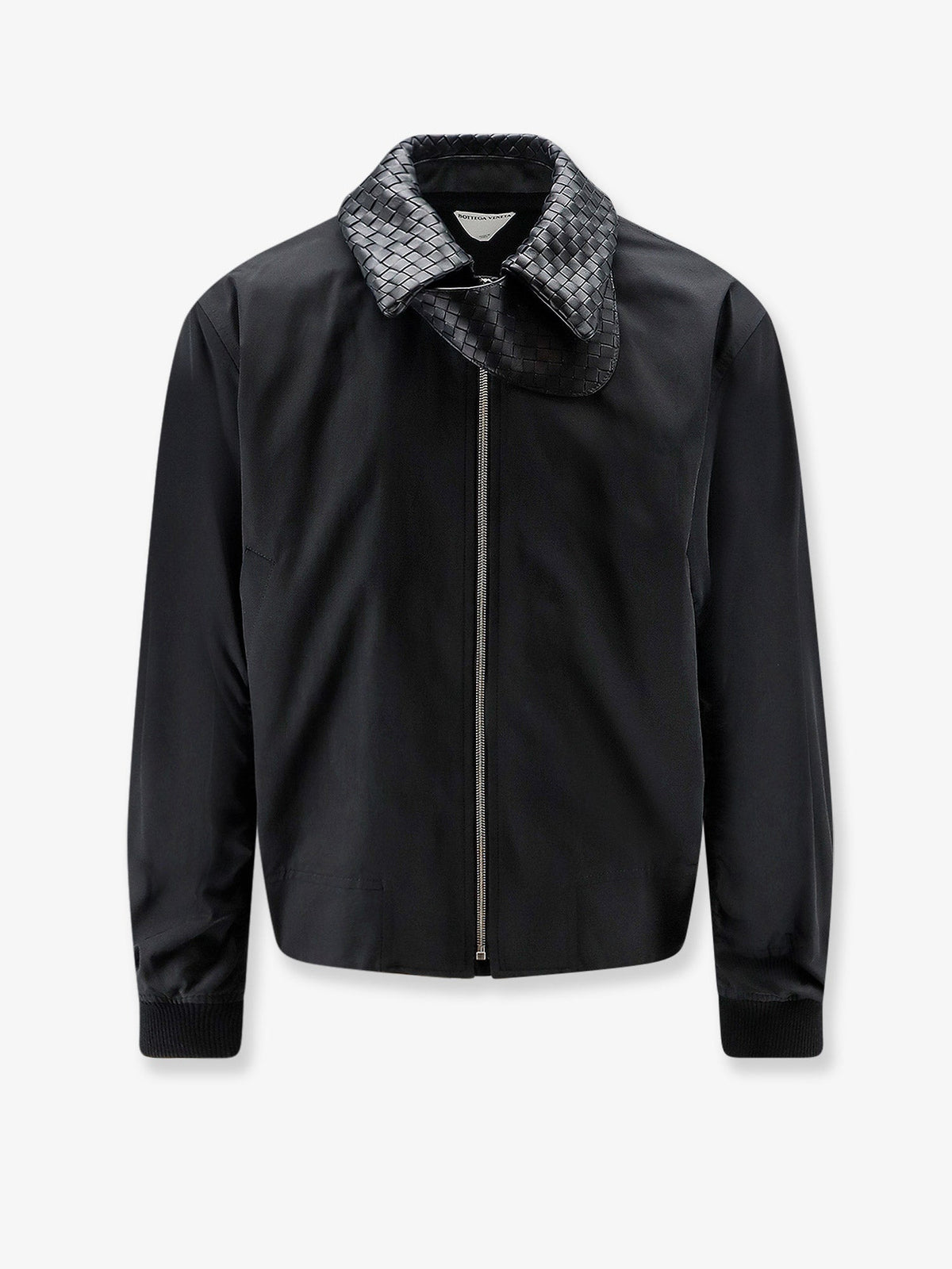 Bottega Veneta Nylon And Cotton Jacket With Intrecciato Details