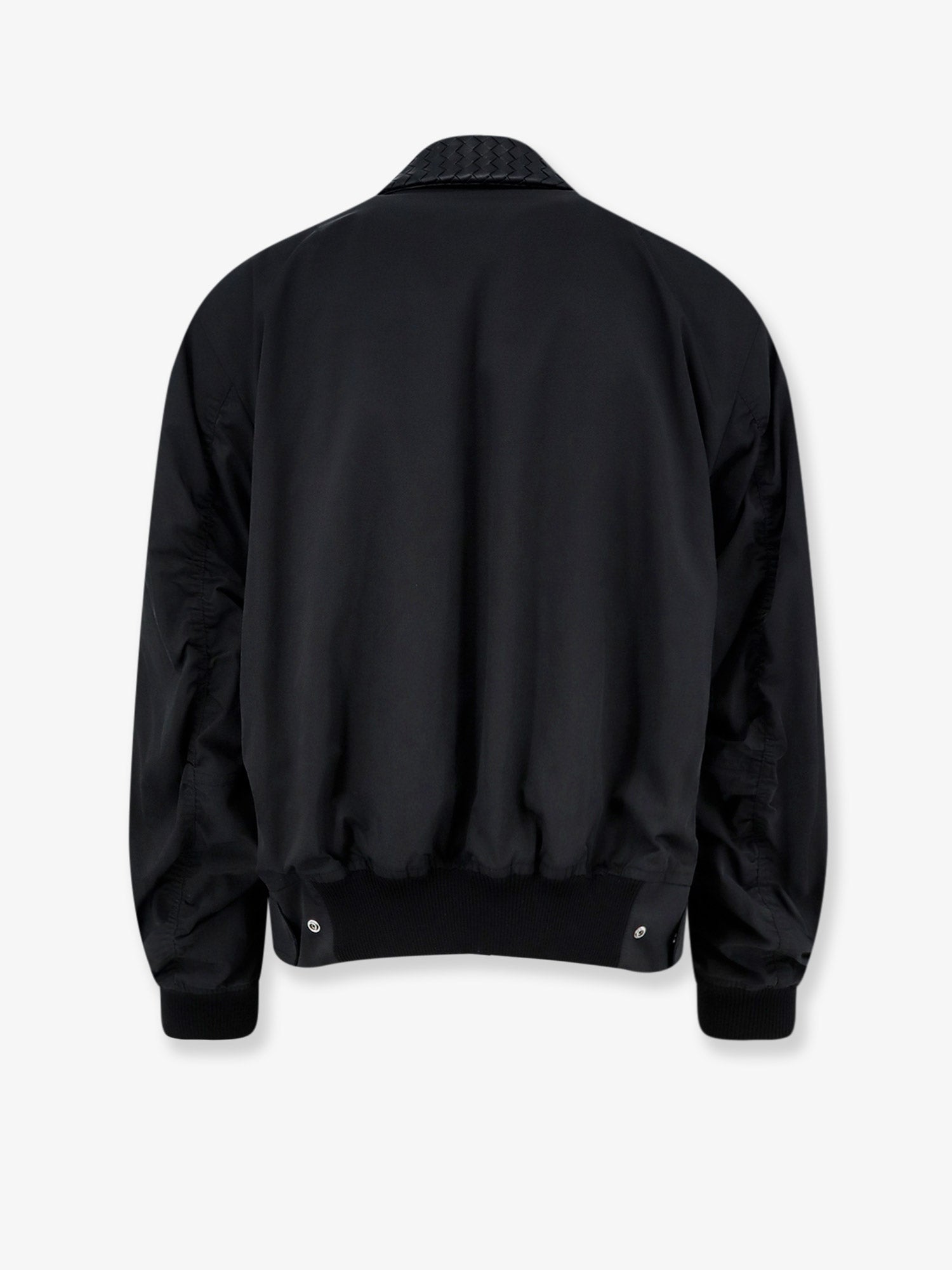 Bottega Veneta Nylon And Cotton Jacket With Intrecciato Details