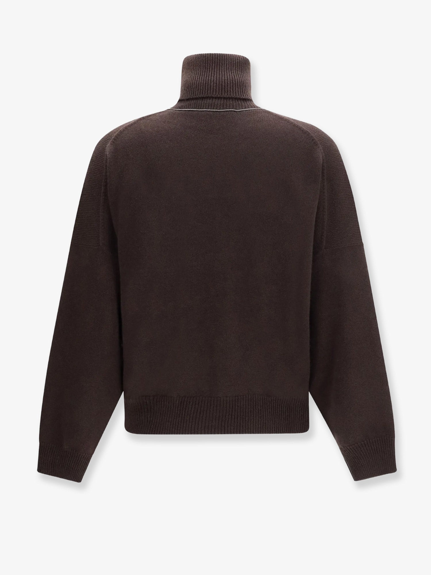 Brunello Cucinelli Cashmere Turtleneck With Monili Detail On The Back