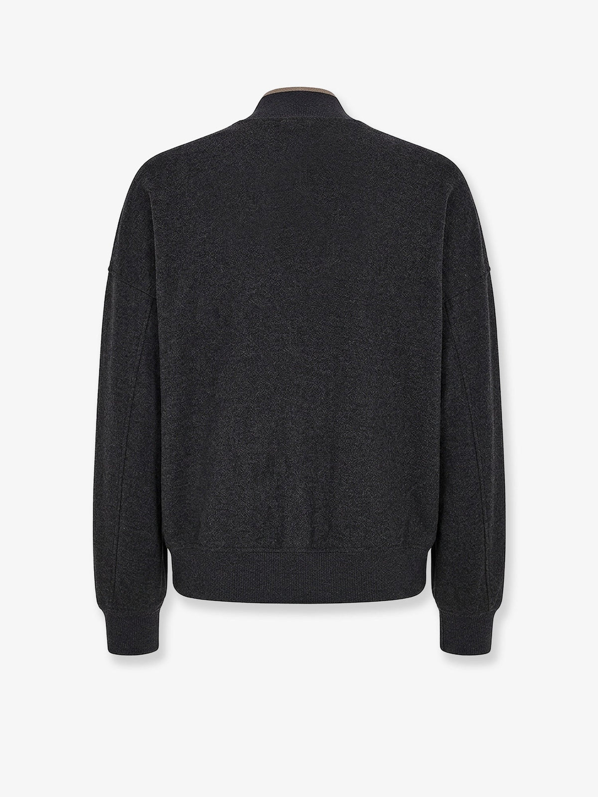 Brunello Cucinelli Cashmere Interlock Bomber Jacket With Logo