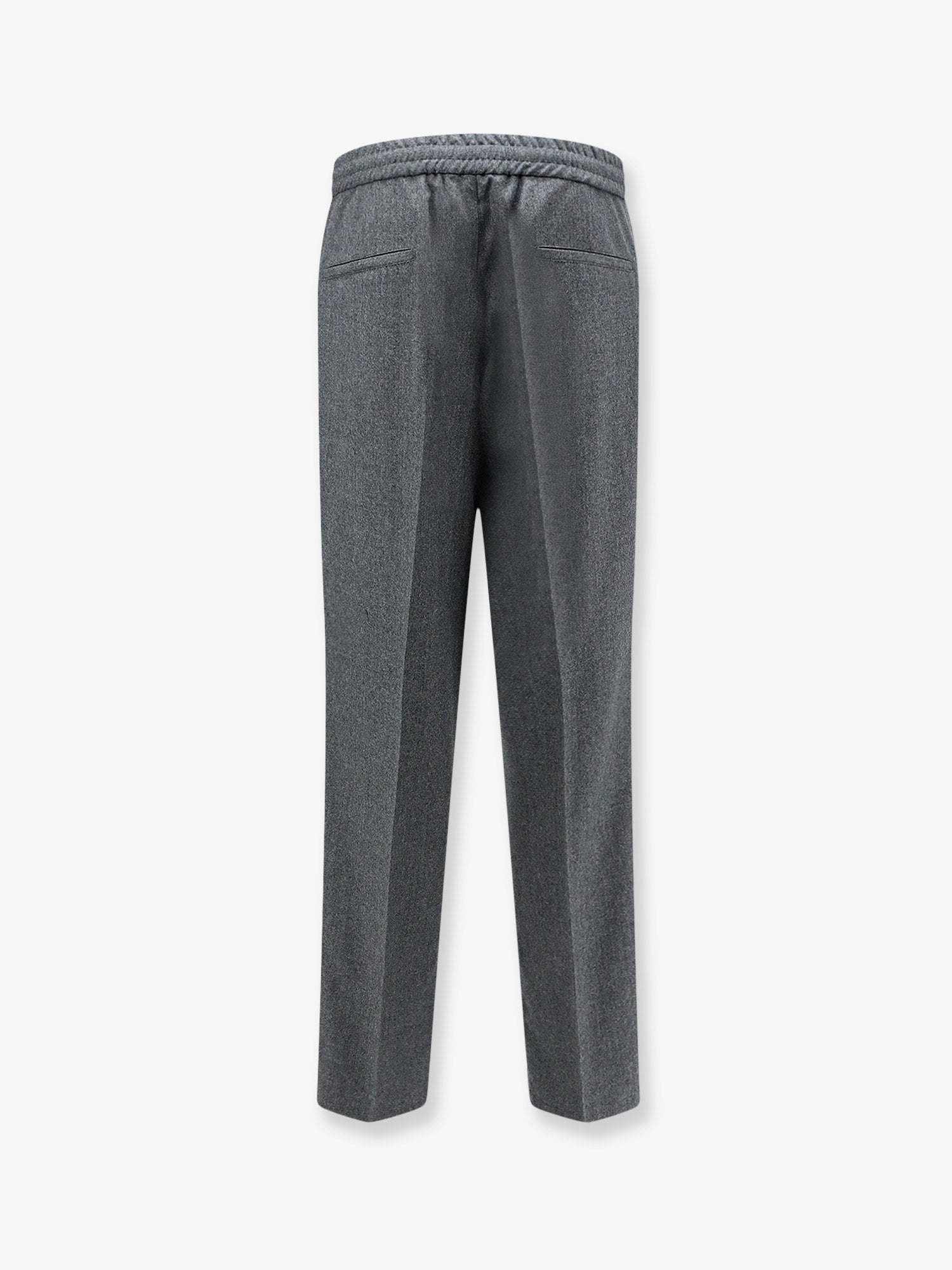 Brunello Cucinelli Virgin Wool Trousers With Adjustable Drawstring