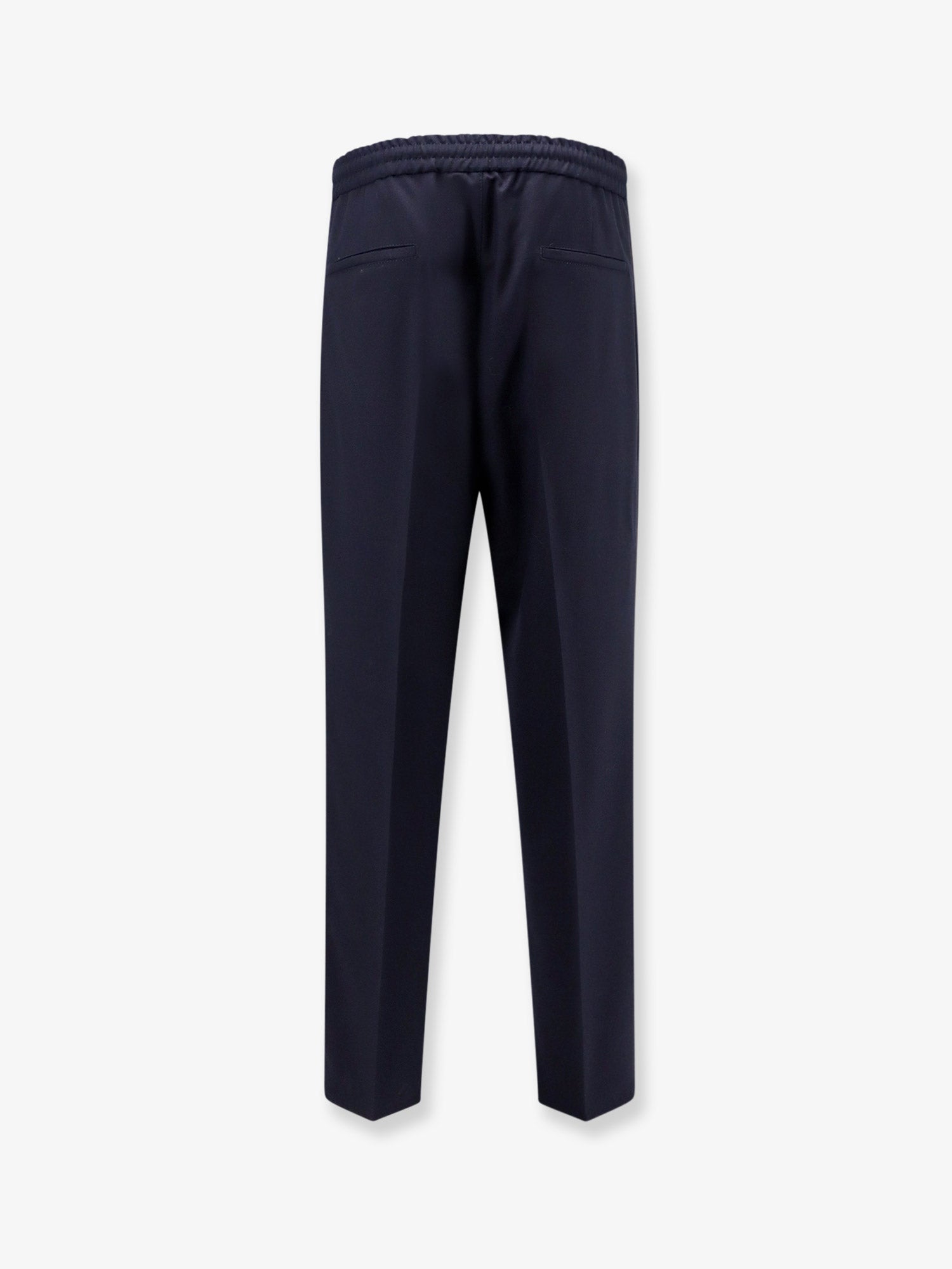 Brunello Cucinelli Virgin Wool Trousers With Adjustable Drawstring