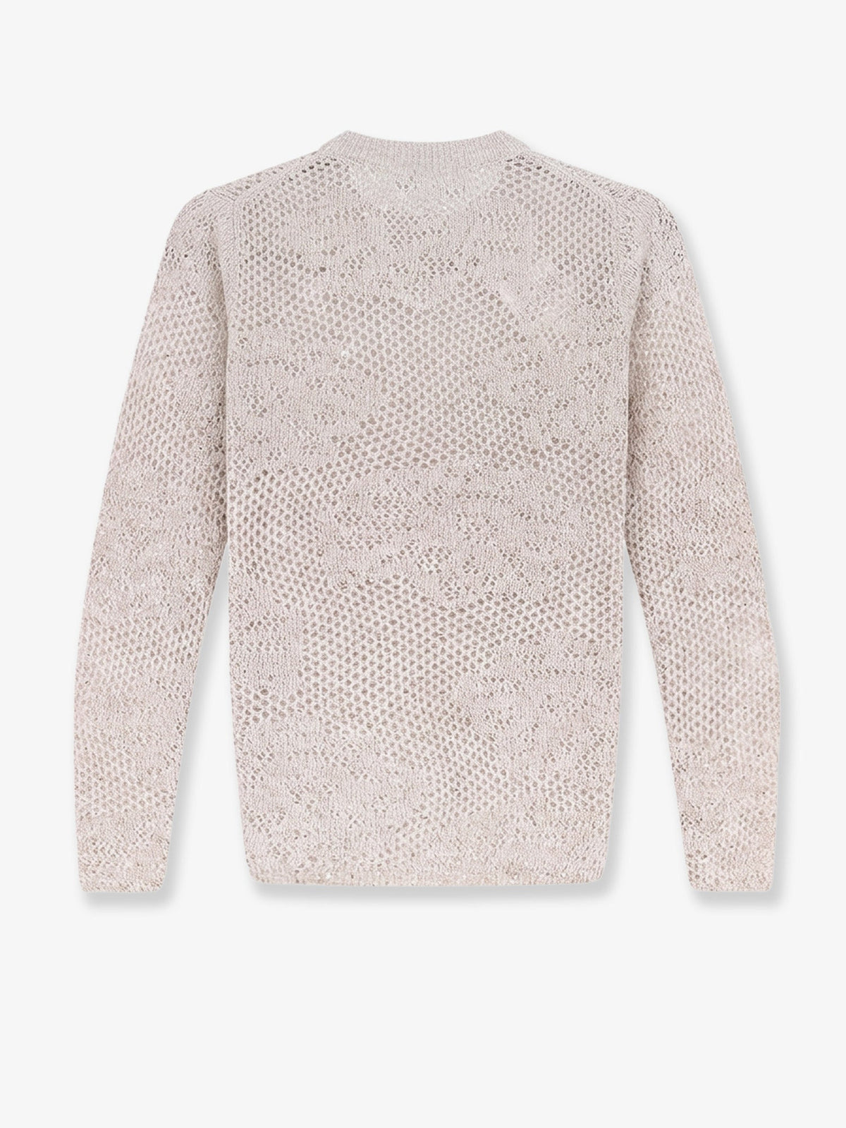 Brunello Cucinelli Mohair And Virgin Wool Blend Sweater With All-over Dazzling Detail