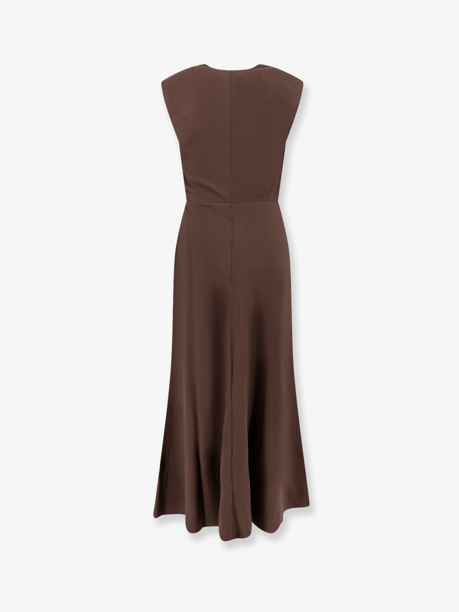 Brunello Cucinelli Flared Twill Fluid Virgin Wool Dress