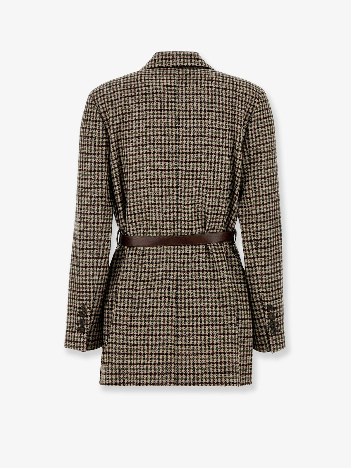 Brunello Cucinelli Madras Blazer With Belt
