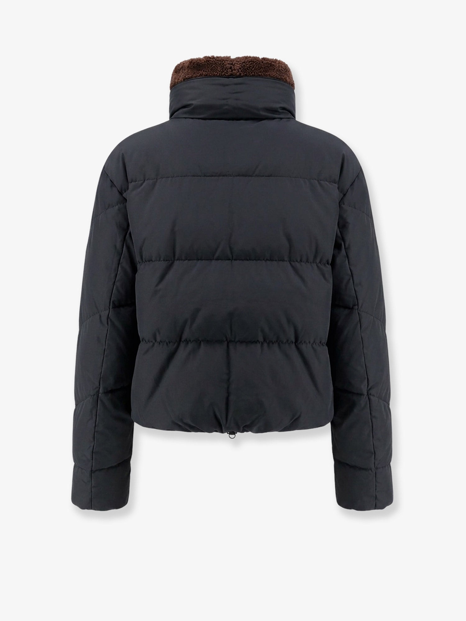 Brunello Cucinelli Down Jacket With Shearling Collar