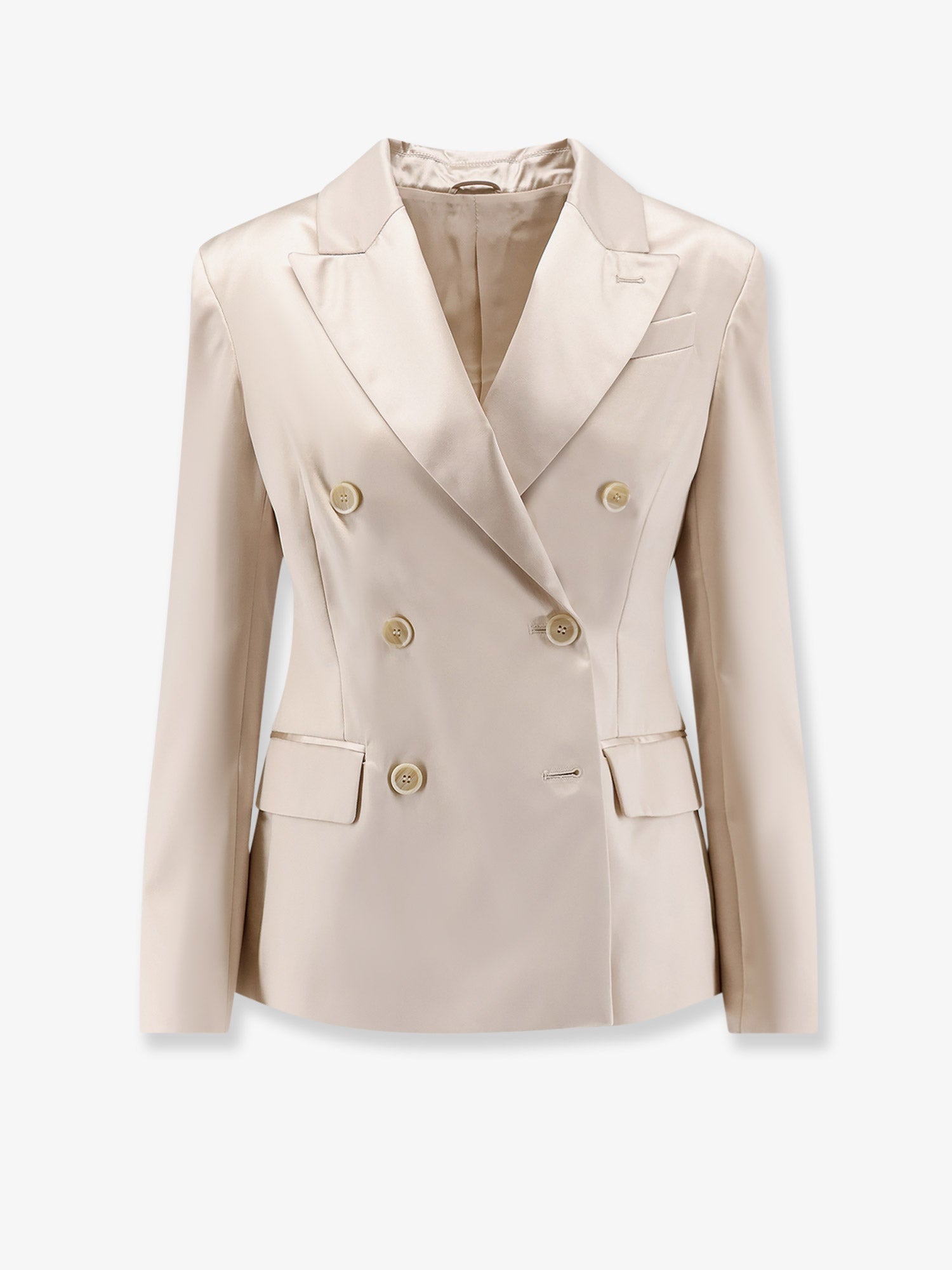 Brunello Cucinelli Double-breasted Silk Blazer