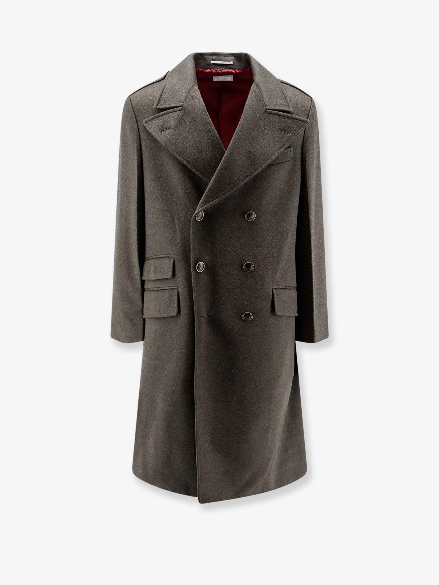 Brunello Cucinelli Double-breasted Virgin Wool Coat